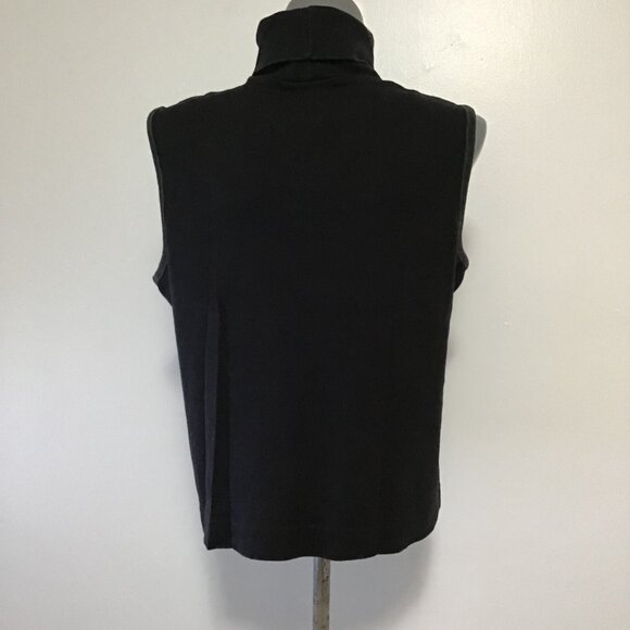 TOGO Black Sleeveless Turtleneck Size XL - Picture 4 of 11